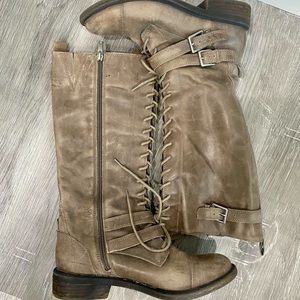 Lucky Brand Leather Boots Size 8.5